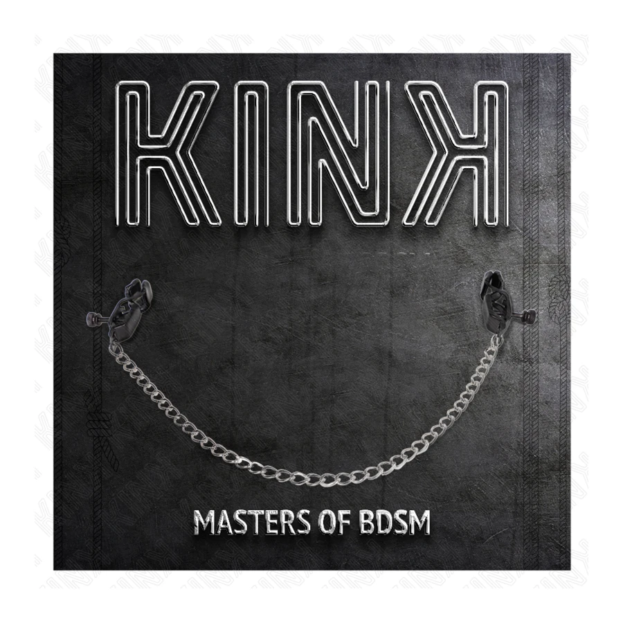 KINK - FLACHE KETTE NIPPELKLEMMEN SILBER 30 CM